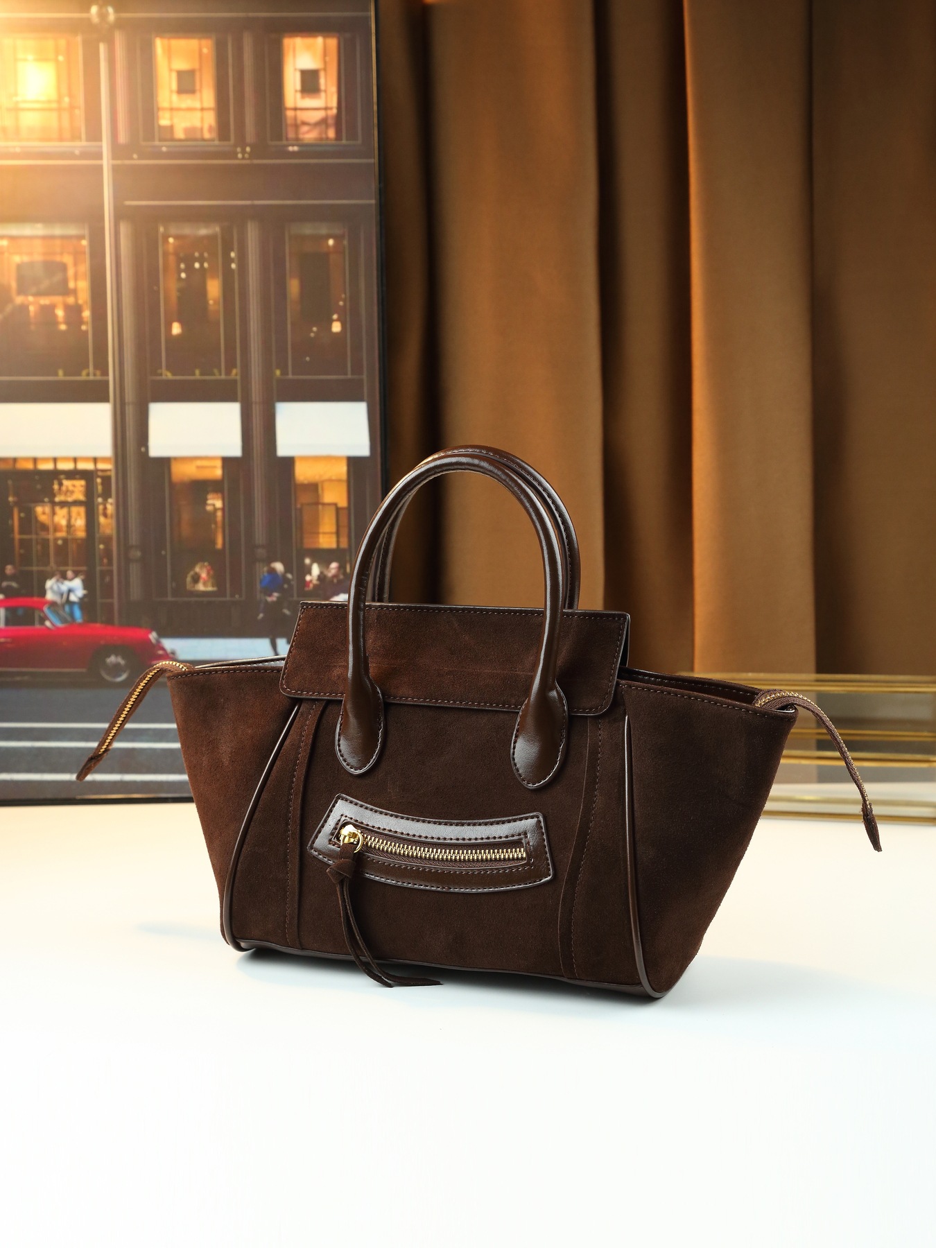 Women's Smiley Face Handbag Large Capacity Pu Leather Shoulder Bag_voghion.com