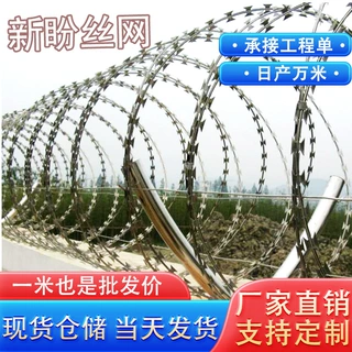 304不锈钢刀片刺绳刀片刺网高锌热镀刀片刺丝安平定制