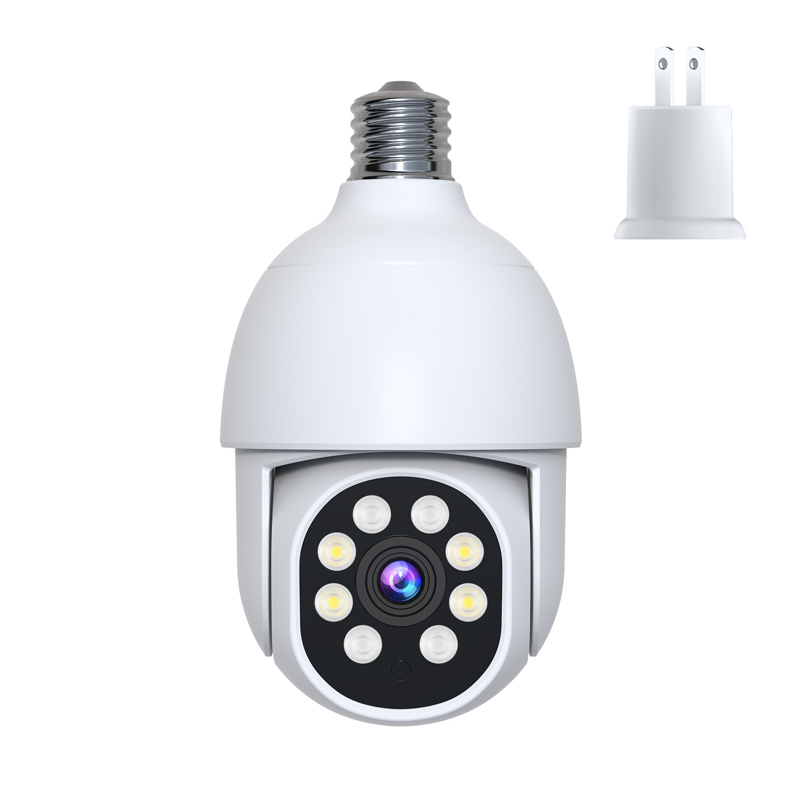 Fuente fábrica bombilla impermeable cámara E27 portalámparas comercio exterior estilo explosivo transfronterizo monitor PTZ HD inalámbrico