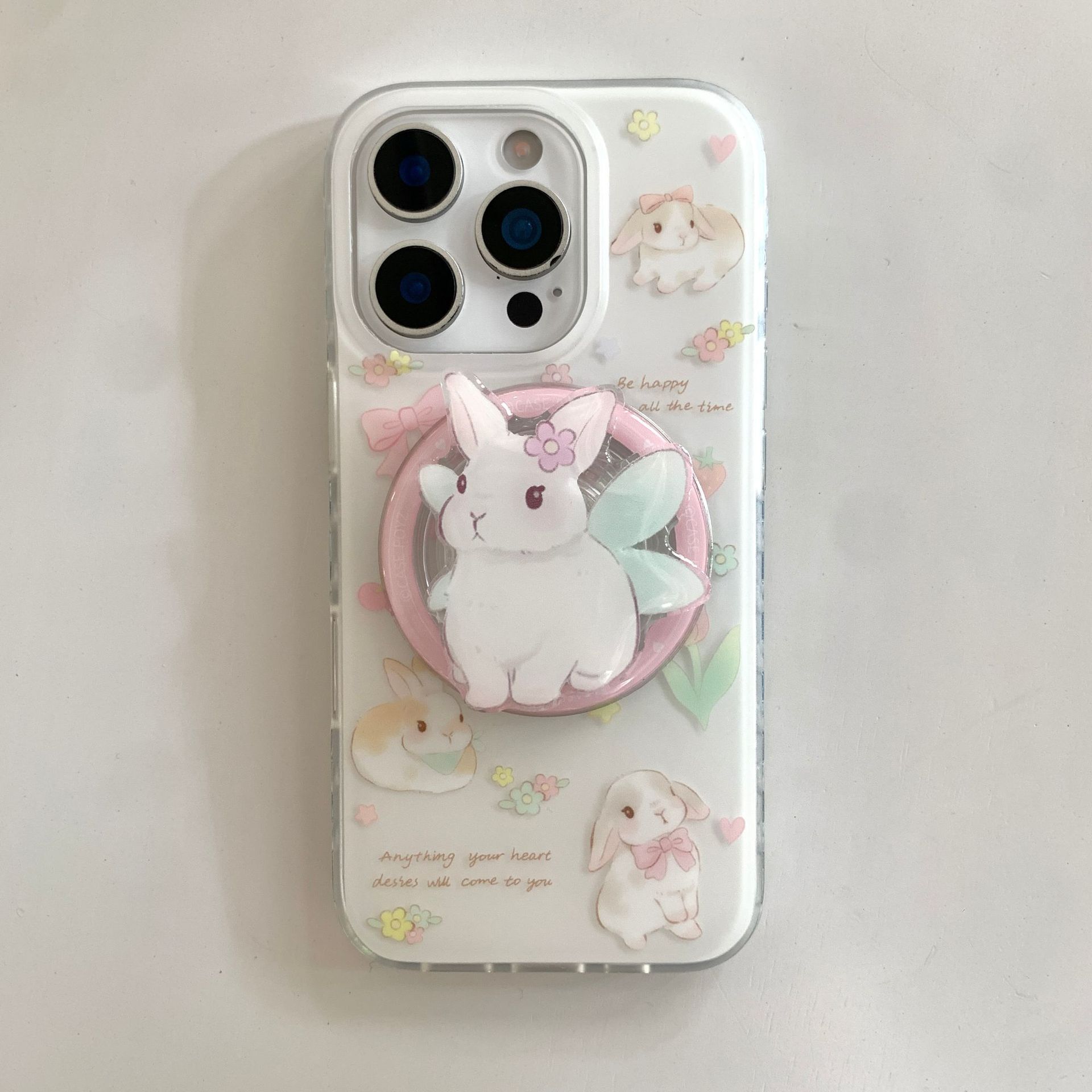 Lindo conejo inglés de nicho para Apple 15Pro/16Pro funda para teléfono móvil 14/13 nuevo 16ProMax femenino 15