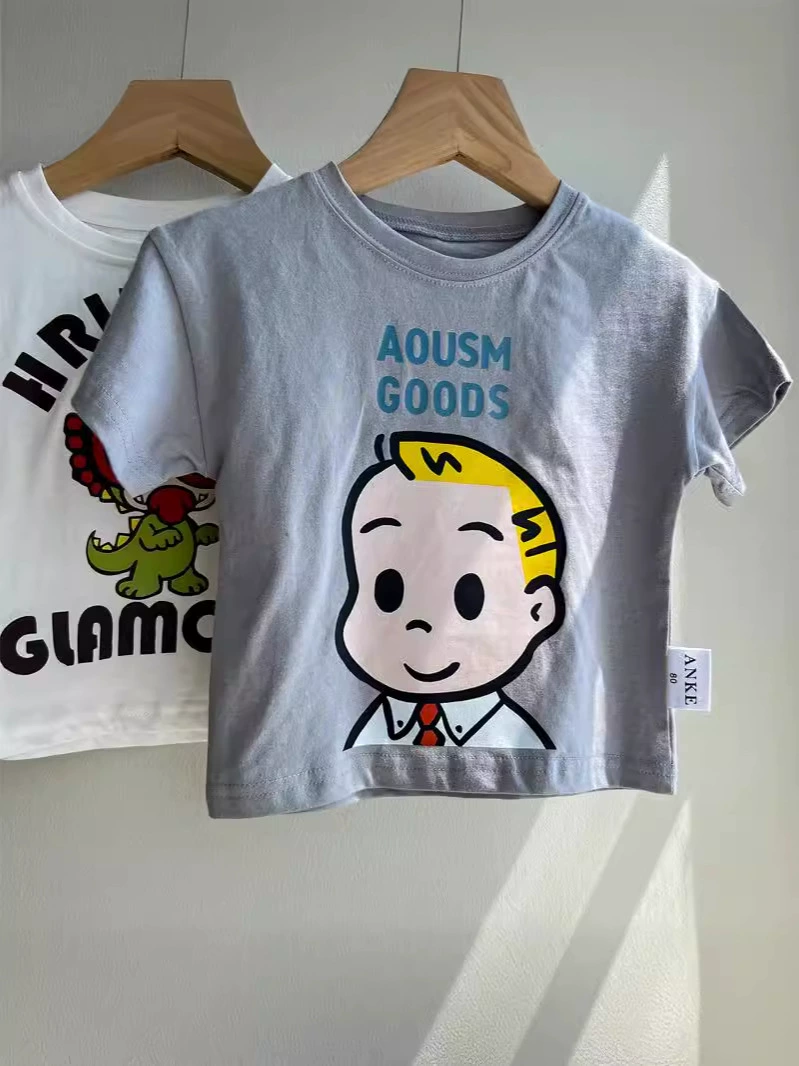 (Cross-border trading), summer children's cotton T-shirt for men and women girl's, with short sleeve