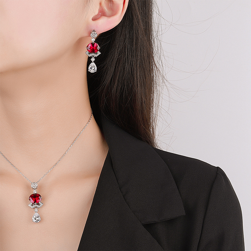 Zhuang Sheng joyas de cobre inferior chapado en oro de la joyería traje de simulación de tesoro de color avanzada falda retro traje femenino 10*12