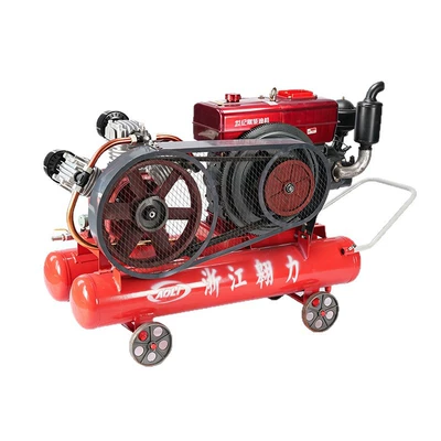 Diesel-powered piston air compressor for mining tunnels, mobile air compressor for outdoor construction sites (Hava kompressorları) - w18-5