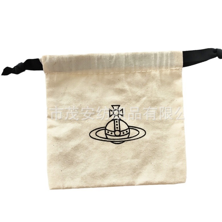 现货棉布束口袋斜纹抽绳束口袋全棉饰品收纳包装袋小布袋批发