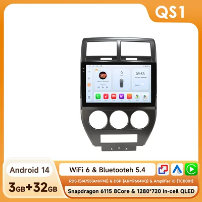 Device, DVD Navigation - 332g-wifi-version-6115-carplay-eight-core-10inch-suitable-for-2007-2009-jeep-compass