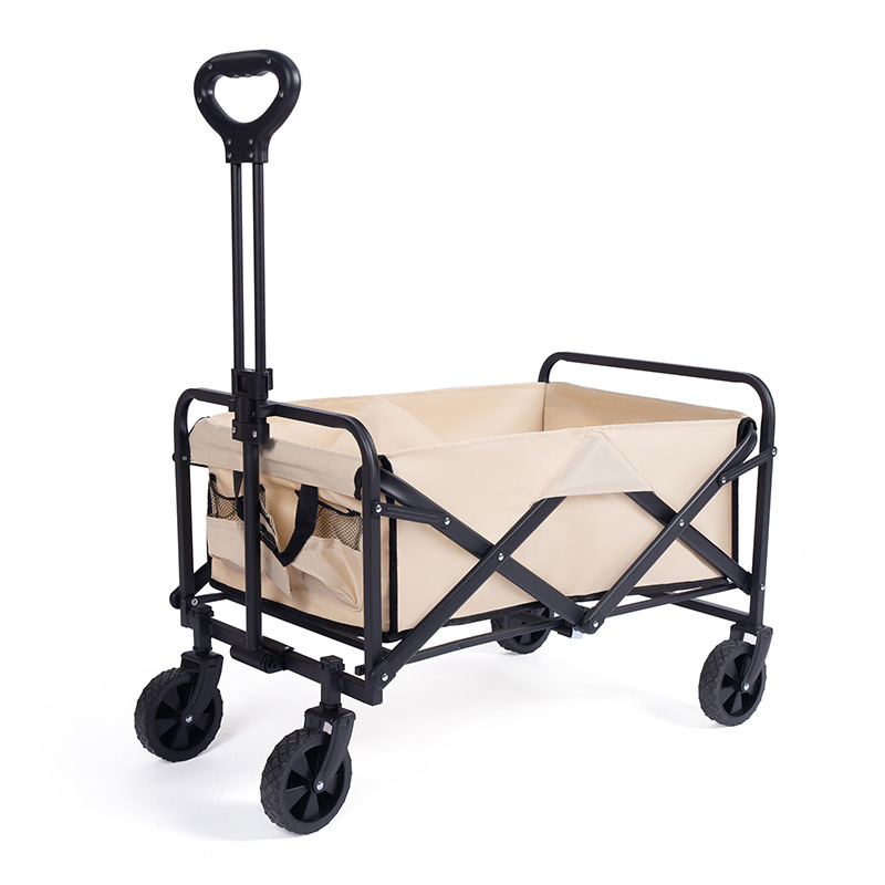 Portable Foldable Camping Cart Large Capacity Outdoor Trolley_voghion.com