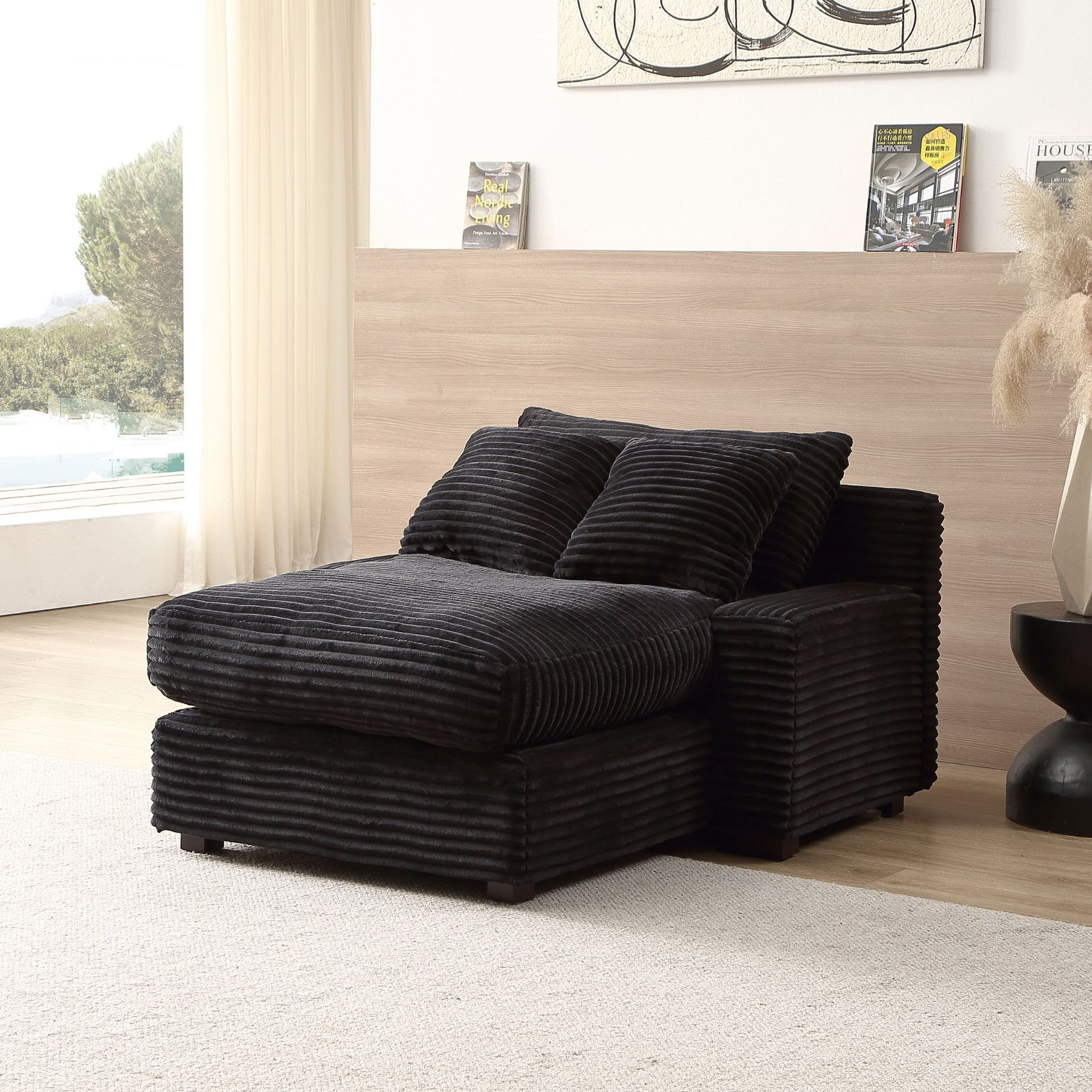 Salón de estar dormitorio sofá de tela simple venta superior