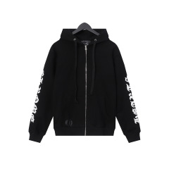 24SS CHの新型の経典の馬蹄のプリントのファスナーは帽子の衛衣のカップルの服と国境を越えて専用に供えます。