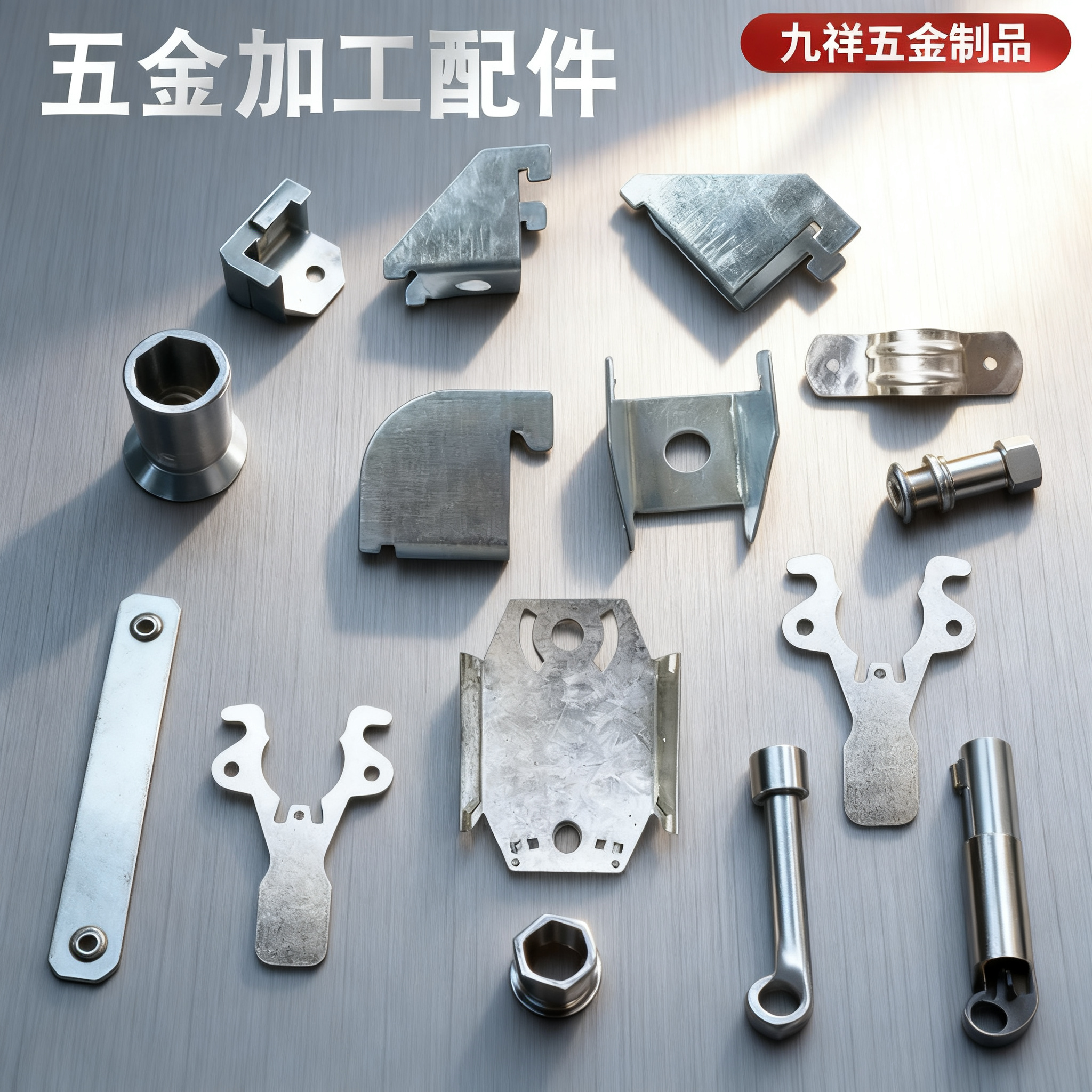 五金冲压件加工配件L角角码铁艺直角支架栏杆连接支架卡扣连接件