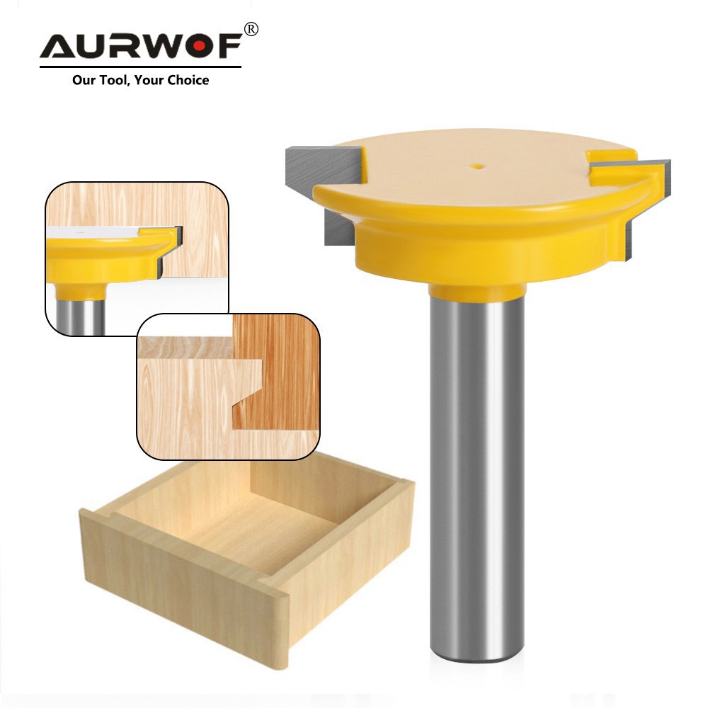 8/12/12.7柄屉锁刀木工铣刀雕刻刀抽屉刀抽屉榫刀木工铣刀雕刻机