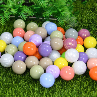 Grease Beads Oil Surface Silicone Beads 15mm Baby Teether DIY Bracelet Accessories Beaded Glossy Silicone Beads Wholesale
