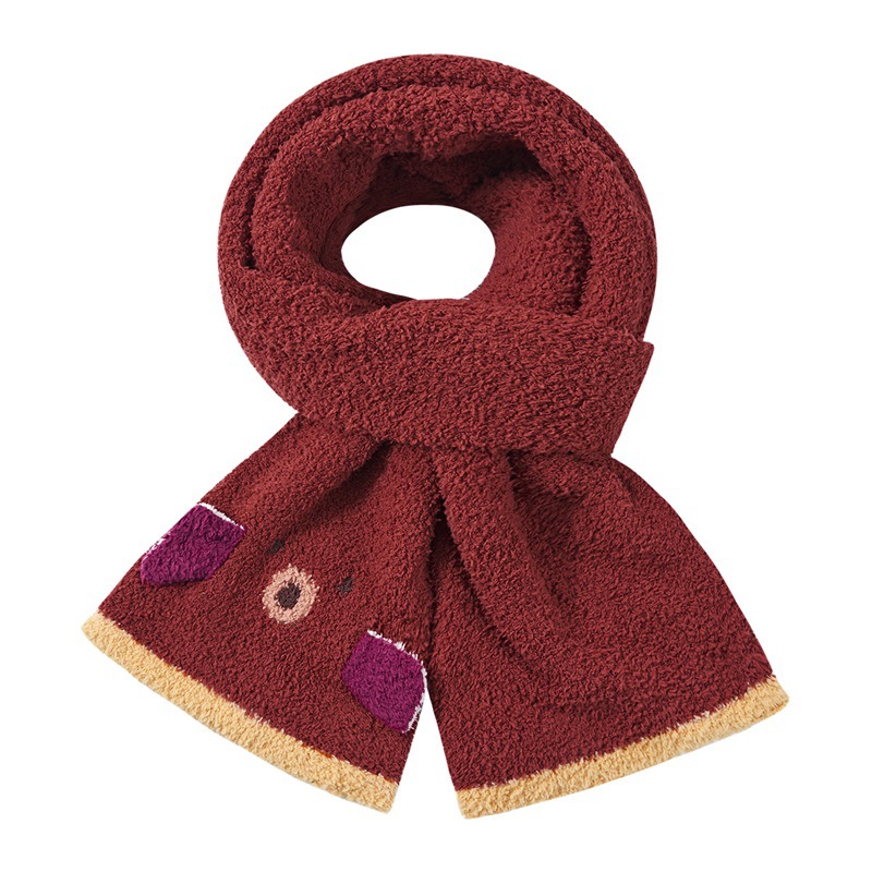 KK árbol bufandas bebés niñas otoño invierno 2024 nuevo cuello de niños niños invierno fuera de punto protector de cuello a prueba de viento