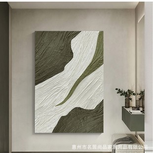 Hand-painted oil painting abstract line modern living room decorative painting porch corridor fabric texture painting bedroom mural painting