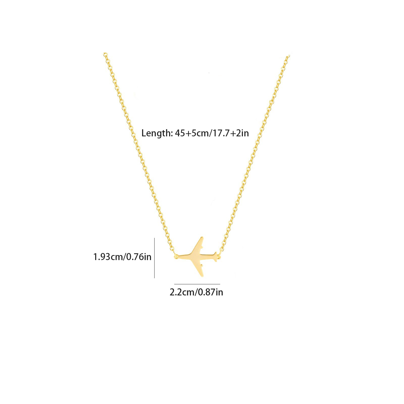 5g Weight PVD Coated Gold Plating Process Real Gold Plated Plating Material 304 Stainless Steel Pendant Material Pendant Necklace Classification 304 Stainless Steel Chain Material cable chain Chain Type 1 Piece Quantity Casual, Daily Occasion 304 Stainless Steel Material Cat, Butterfly Pattern Women's Gender Plating Design Sweet, Simple Style Style Gold, Silver Color Wholesale Jewelry Sweet Simple Style Cat Butterfly Airplane 304 Stainless Steel 18K Gold Plated Plating Pendant Necklace 36