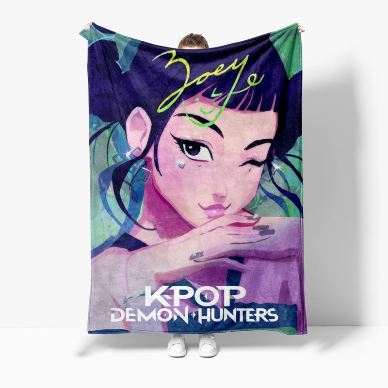 3D新品电影 K-POP 猎魔女团 毛毯午睡毯法兰绒印花保暖|undefined