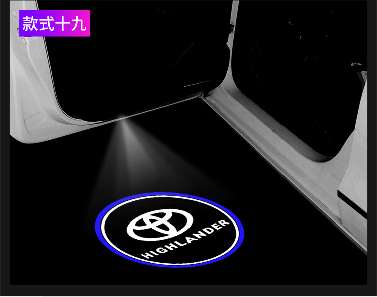Suitable for Toyota Camry Welcome Light 18 Models 19 Models 20 Models 21 Models 8Th Generation Car Door Projection Atmosphere Light