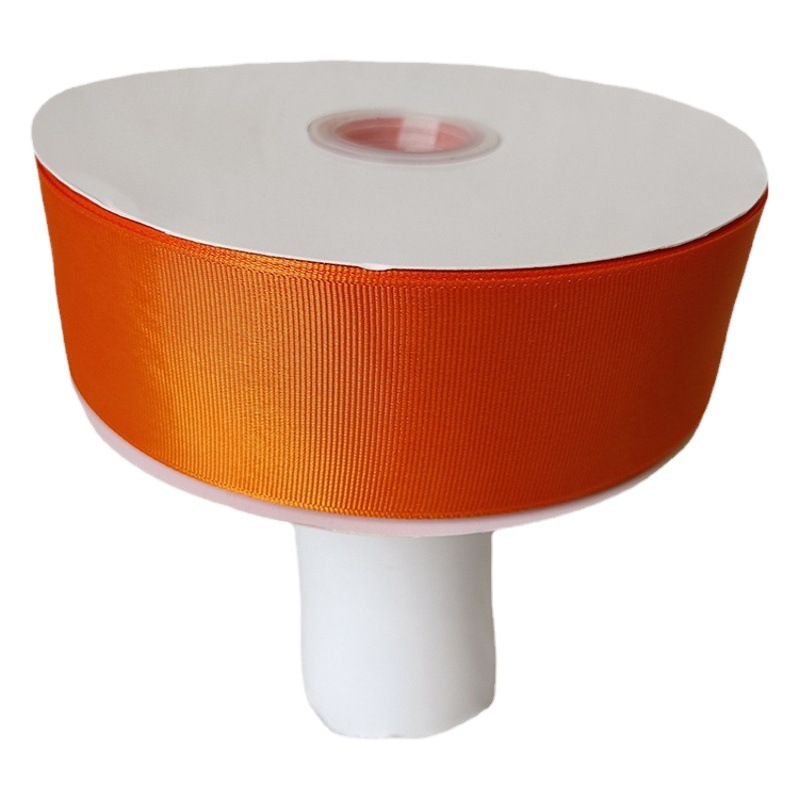 Cinta al por mayor Cinta Naranja cinta roscada flor caja de regalo cinta regalo embalaje hecho a mano arco DIY tira de color