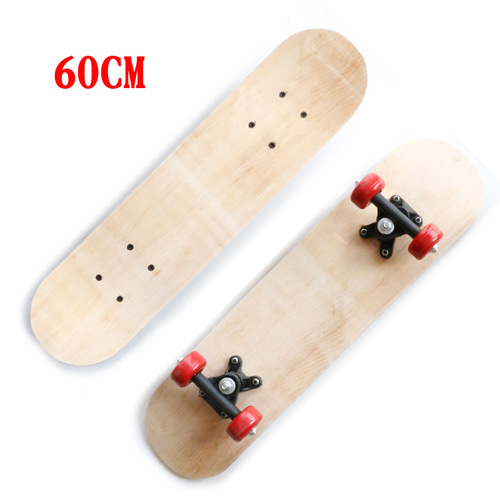Skateboard whiteboard 43cm 60cm 72cm 80cm hand painted original wooden board diy blank skateboard children's skateboard