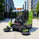 多功能清扫车物业街道电动四轮扫地车高压清洗全封闭新能源扫路车