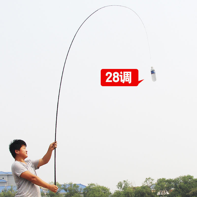 Caña de pesca de mano corta, caña de arroyo ultraligera, ultrafina, 4h28 tono de carbono, caña de pesca de carpa, comercio exterior al por mayor