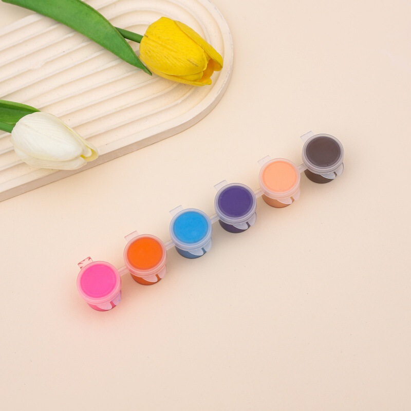 メーカーは子供用アクリルペイント12色6結合学生アート絵画着色石膏人形ペイントストリップを供給しています|undefined