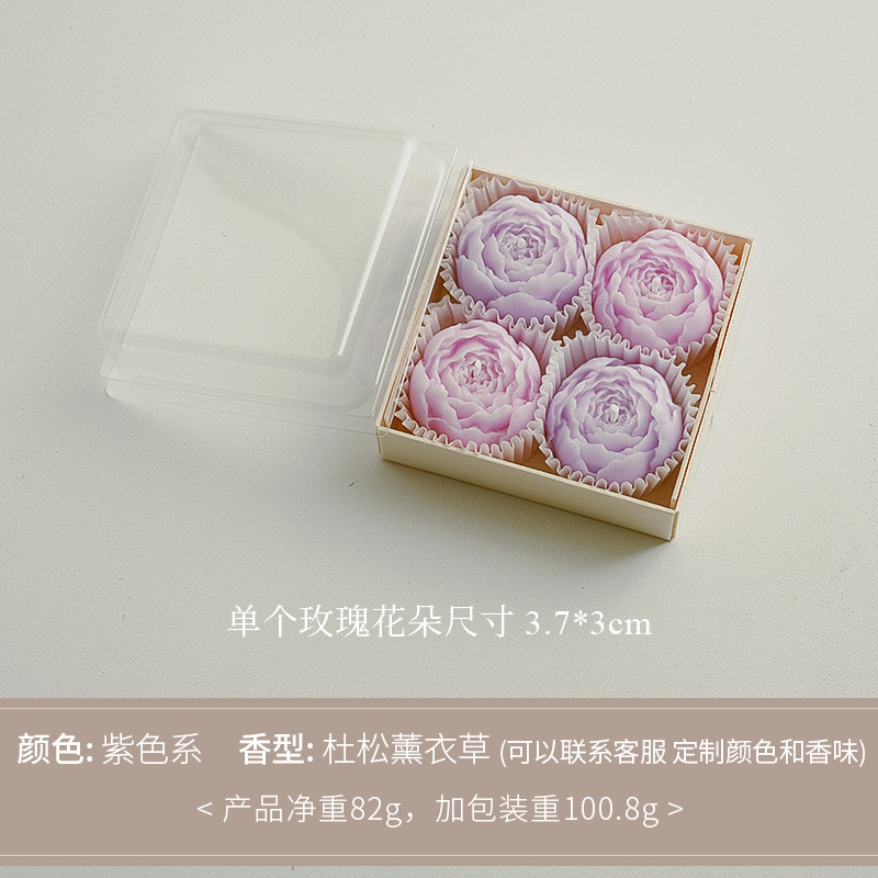 七夕礼物情人节伴手礼生日小礼品candle跨境创意玫瑰香薰蜡烛套装|undefined