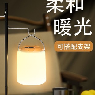 Dingzhen Camping Lamp with Long Battery Life, Ultra-Bright Outdoor Camping Ambiance Camp Lamp, Emergency Rechargeable Lighting Tent Lamp with Hook