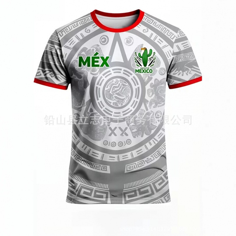 Fashionable short-sleeve shirt, direct from the manufacturer, with unique design and round neck