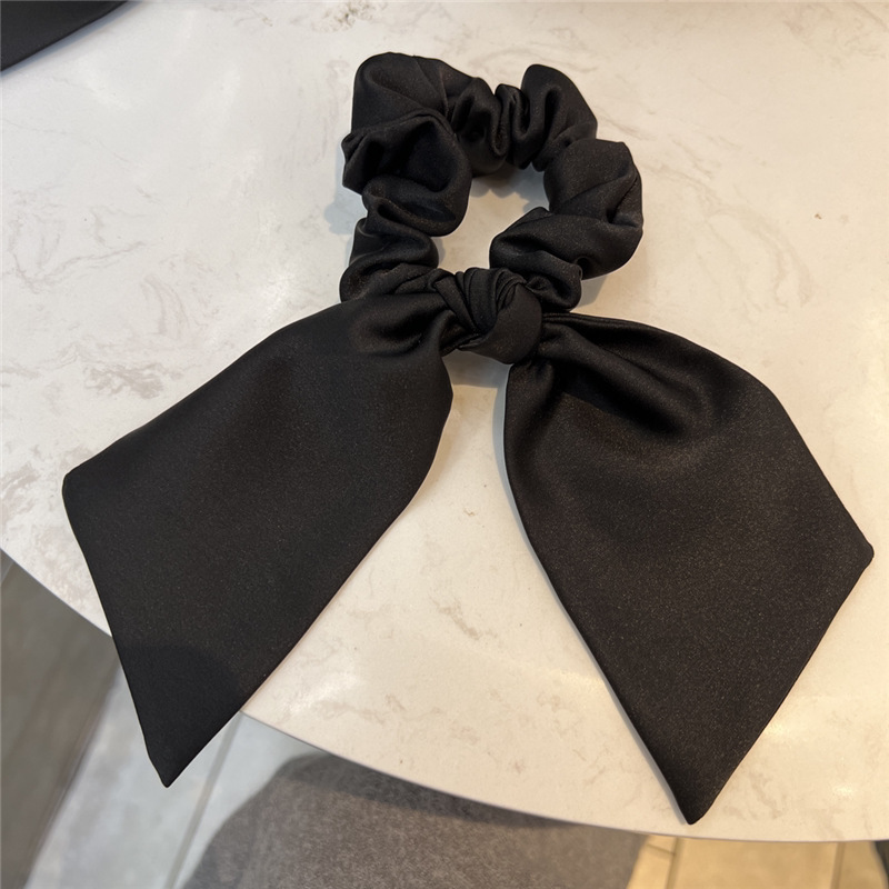 1# 블랙 리본 머리끈 (약 24.5cm)