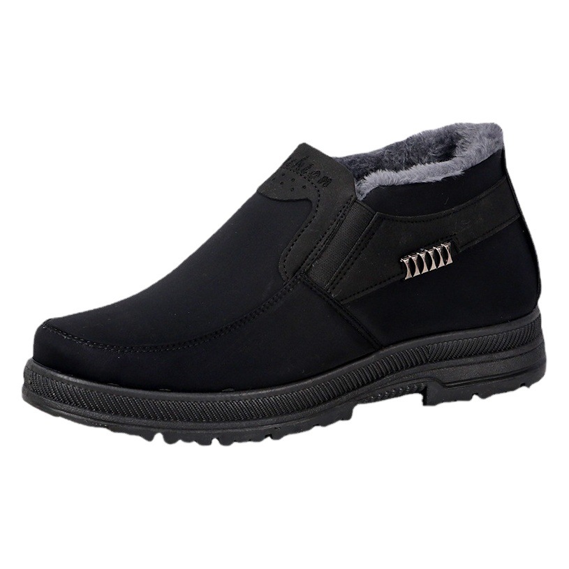 Factory wholesale old Beijing cotton shoes men plus velvet padded men's shoes winter casual shoes warm snow boots men's cotton shoes