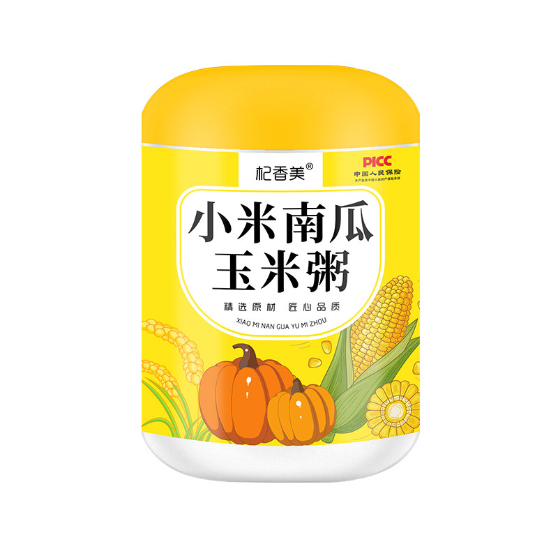 Xiaomi カボチャとコーンのお粥 500 グラム缶詰すぐに食べられる満腹感栄養価の高い朝食食事代替粉末卸売ドロップシッピング|undefined