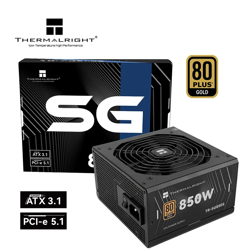 Литмín (Thermalright) rated 850W TR-SG850S ATX3.1 блок питания золотая медаль мощность питания
