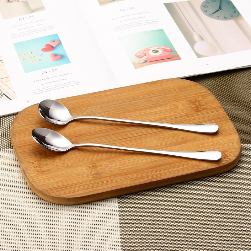 Fábrica directa cucharas de acero inoxidable espesar cucharas de arroz caseras cucharas de café cucharas de postre cucharas de miel cucharas de cocina