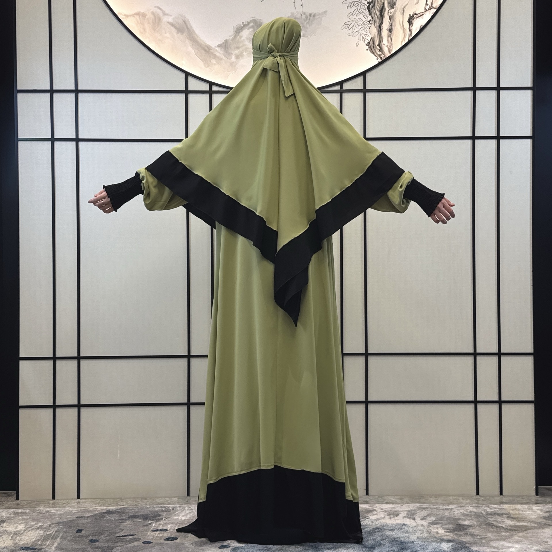 Women's Clothing new women's dress robe women's robe female Middle Eastern robe three piece dress_voghion.com