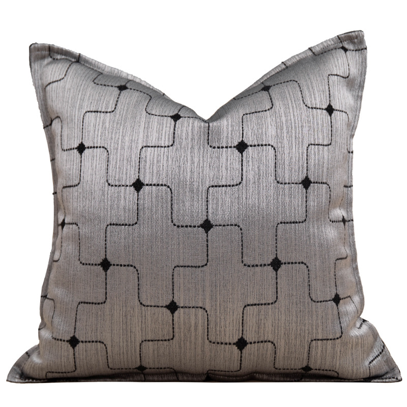 Sencillo y lujoso sensación de alto nivel de hotel villa sofá sala de estar almohada modelo de sala de diseño de ropa suave almohada de cintura mayorista