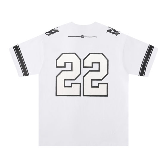 2024 summer new AMI digital letter logo printing short sleeve T-shirt men and women with a batch of hair