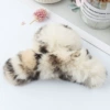 TCB-946 Rabbit Fur-Leopard Print Beige