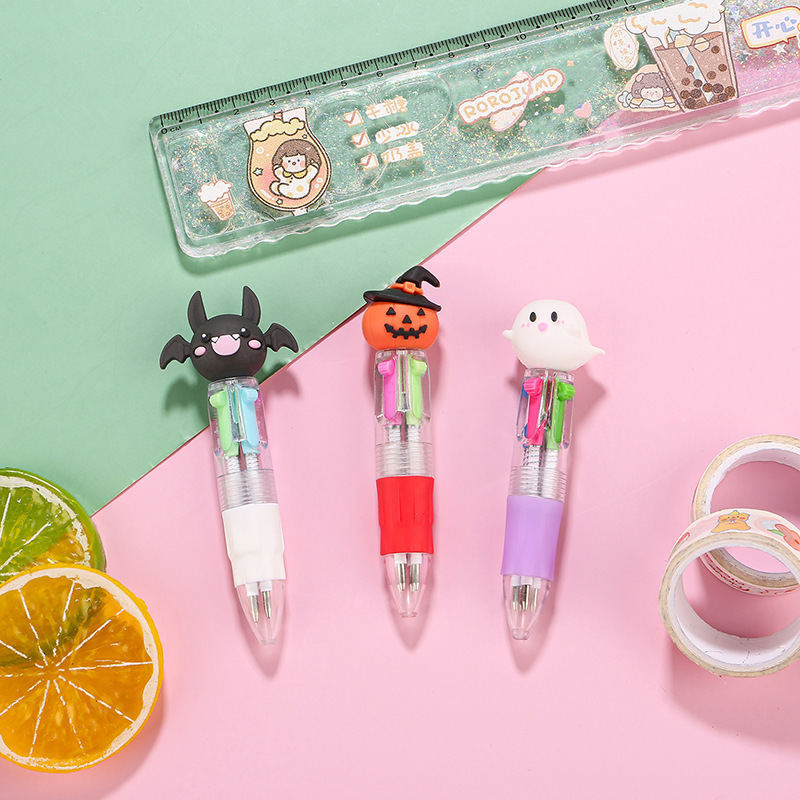 クロスボーダーハロウィンミニ4色ボールペンかわいい漫画カラーペンギフト小学生賞品卸売|undefined