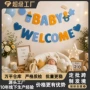 迎婴生日派对欢迎横幅