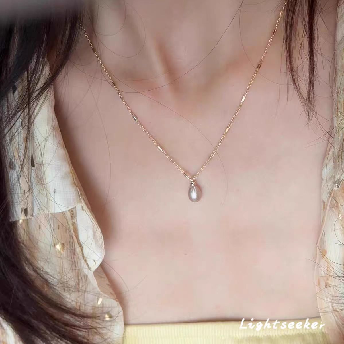 Hailin's New Pearl Necklace Women's 2025 New High-End Accessible Luxury Niche Exquisite Accessories Clavicle Chain