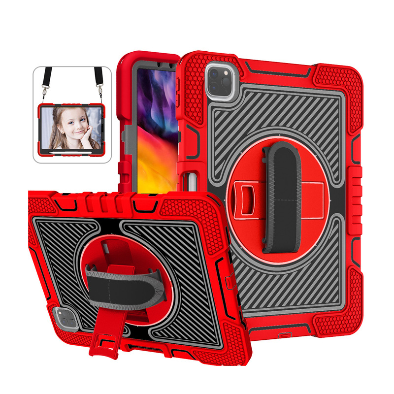 Suitable for iPad Air4/5/Pro11 Universal Tablet Protective Case 10.9inch Stand Case Pen Slot Shoulder Strap Suitable for iPad Air4/5/Pro11 Universal Tablet Protective Case 10.9inch Stand Case Pen Slot Shoulder Strap