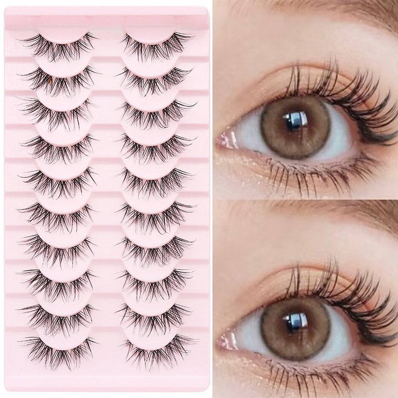 Casual Vacation Solid Color Artificial Fiber False Eyelashes 1 Set display picture 1