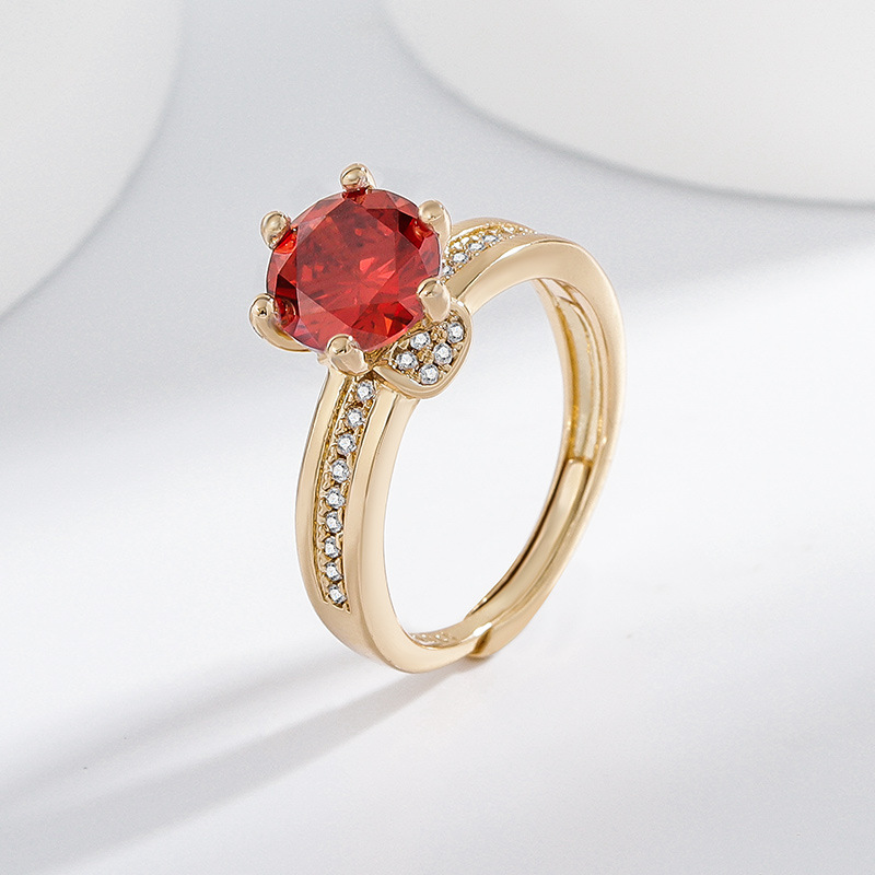 1 Piece Quantity Wholesale Jewelry Elegant Modern Style Geometric Copper Adjustable Ring
