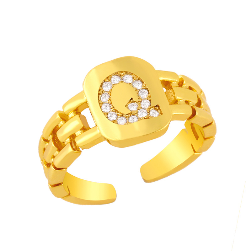 Simple Letter Open Ring display picture 6