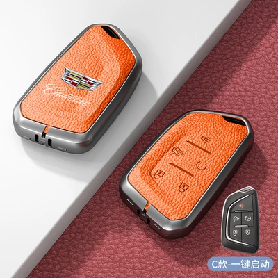 Car key bag – Gt4 Car Key Cases - standard-type-c-one-click-start-emma-orange-zinc-alloy-single-shell