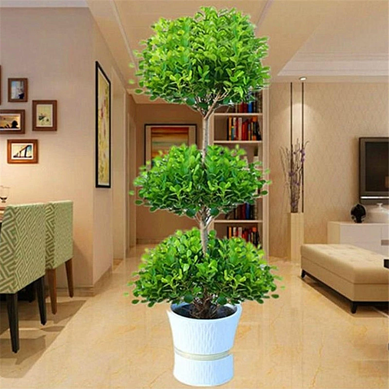 Трехслойный денежный баньян Tree большие зеленые растения в горшках для внутренней гостиной декоративные растения от пола до пола денежное дерево маятник бонсай