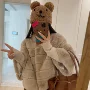 立领外贸气质时尚绒外套