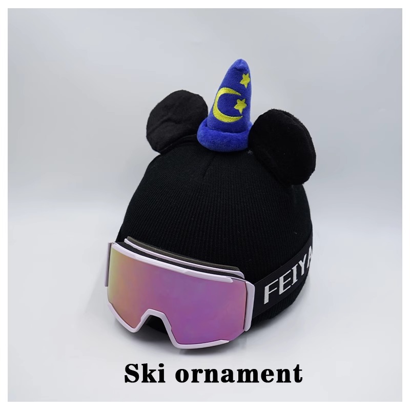 Blue Magic Hat Mickey Ski Hat Helmet Cover Decoration Plush