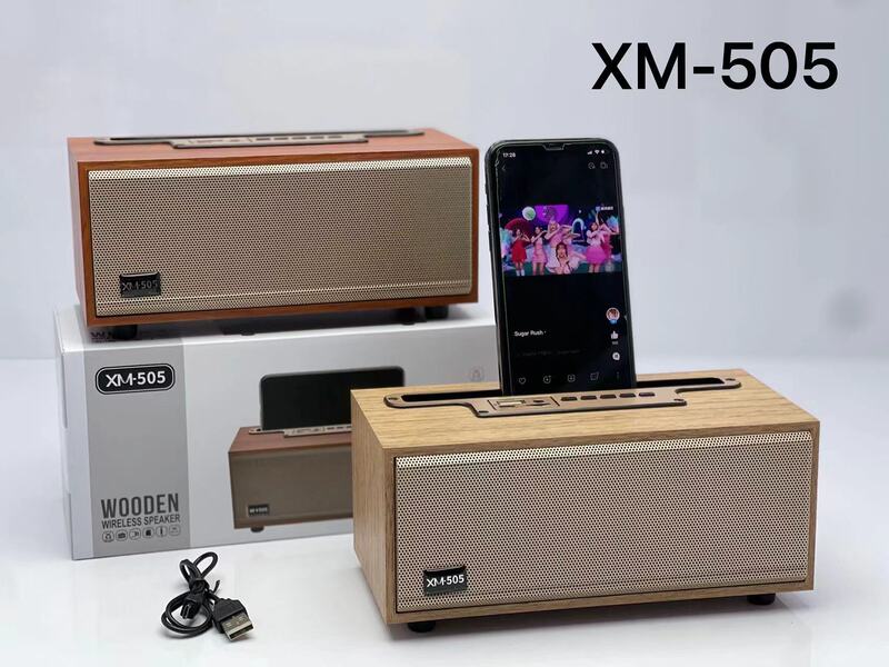 XM-505無線bluetoothスピーカー大音量デスクトップ木製レトロラジオミニポータブル小型オーディオ|undefined