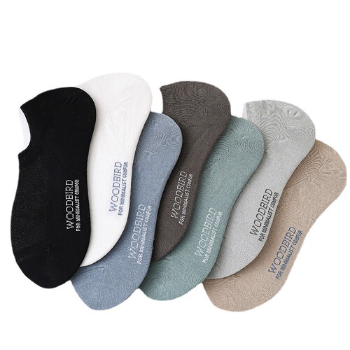 Mesh Invisible Socks Men's Summer New Thin Cotton Socks Men's Socks Low Cut Shallow Mouth Solid Color Breathable Boat Socks Wholesale